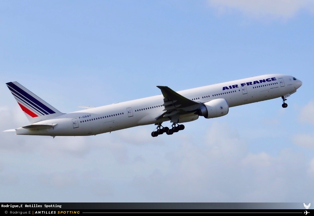 F-GSQT · Boeing 777-300ER, Air France, Pointe-à-Pitre – Maryse Condé