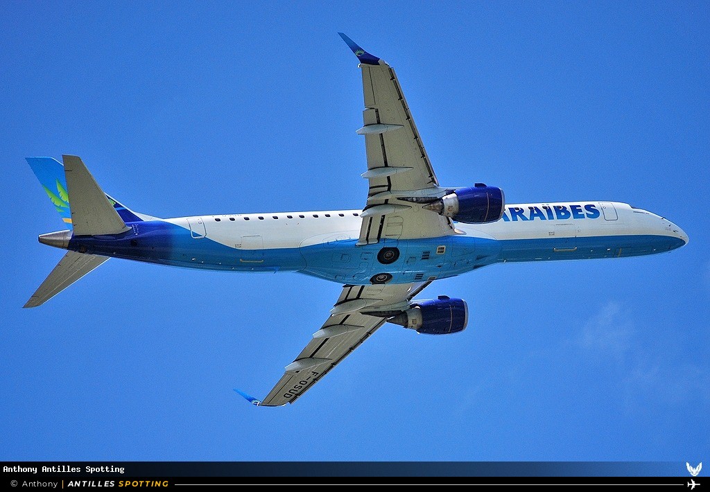 F-OSUD · Embraer E190, Air Caraïbes, Martinique – Aimé Césaire