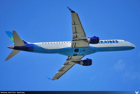 F-OSUD · Embraer E190, Martinique – Aimé Césaire
