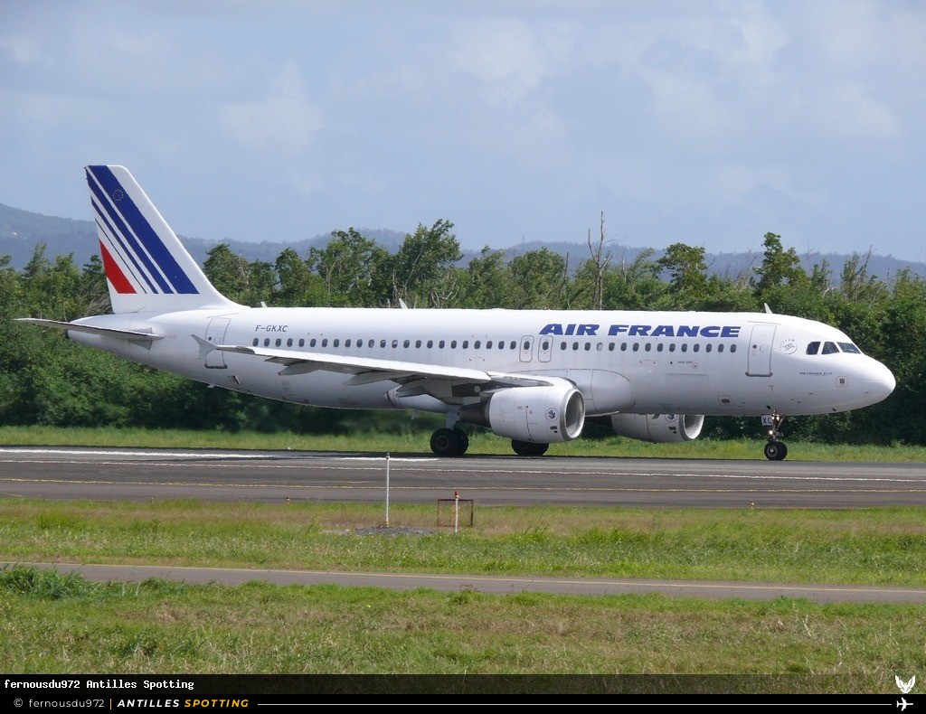 F-GKXC · Airbus A320, Air France, Martinique – Aimé Césaire