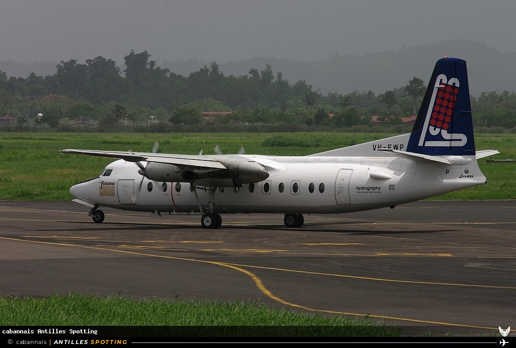 VH-EWP · Fokker F27 Friendship, Fugro Spatial Solutions, Martinique – Aimé Césaire