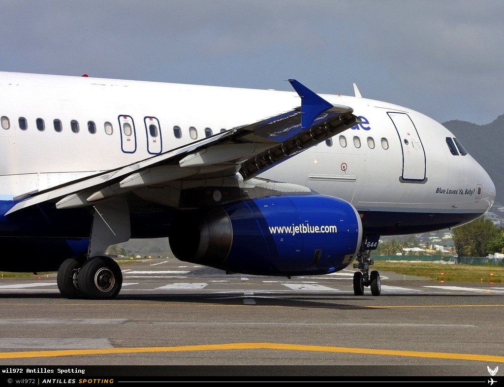N644JB · Airbus A320, JetBlue, Sint Maarten – Princess Juliana