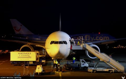 F-GSQO · Boeing 777-300ER, Martinique – Aimé Césaire