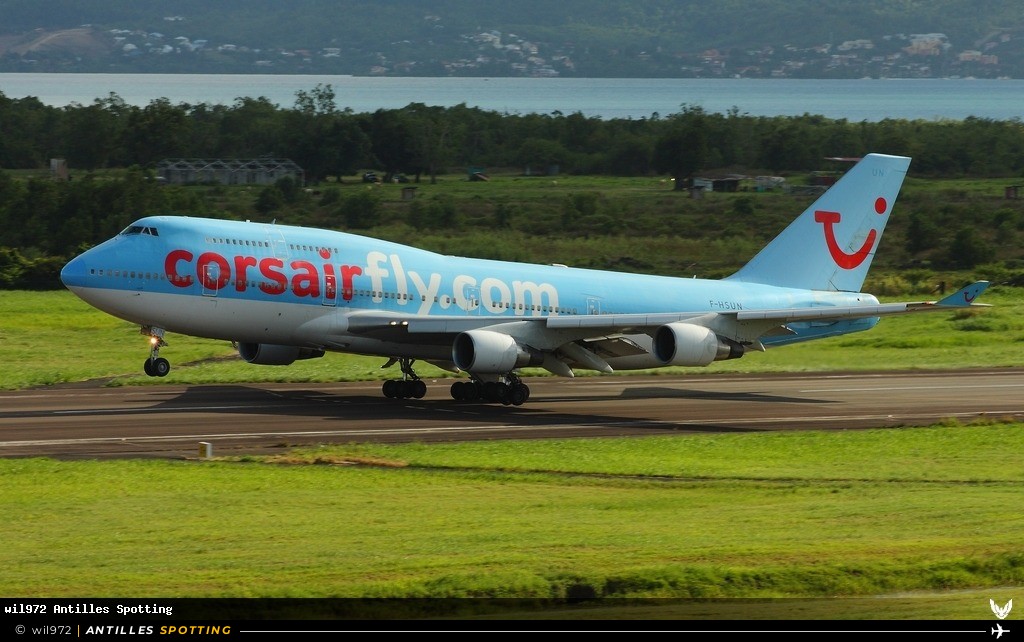 F-HSUN · Boeing 747-400, Corsairfly, Martinique – Aimé Césaire