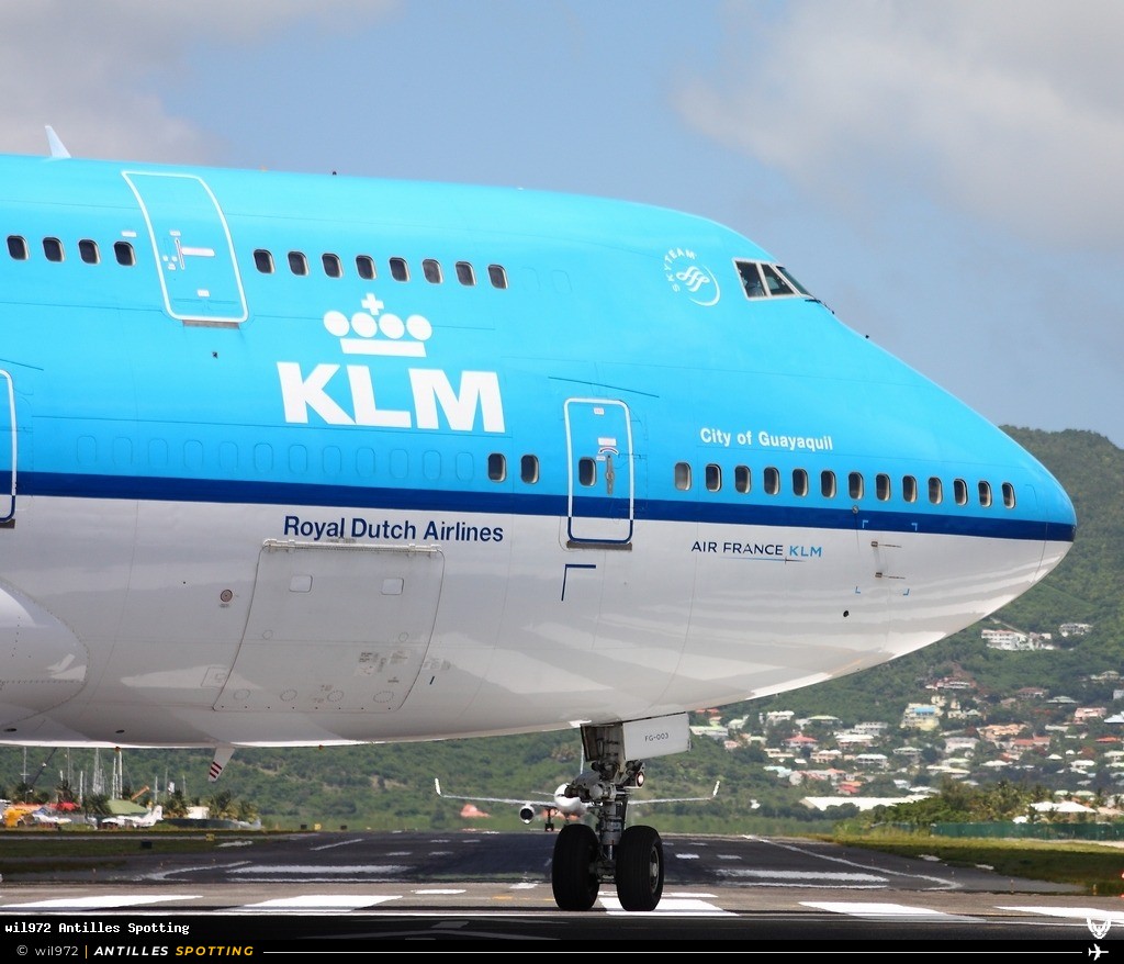 PH-BFC · Boeing 747-400, KLM, Sint Maarten – Princess Juliana