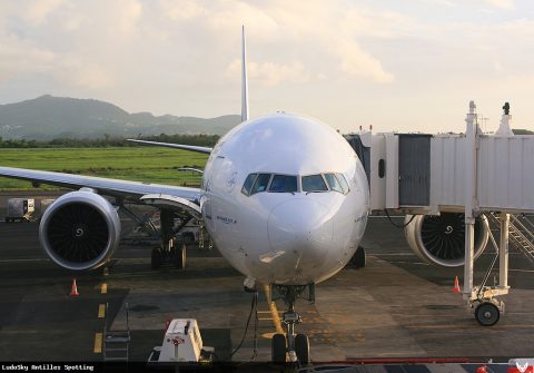 F-GSQT · Boeing 777-300ER, Martinique – Aimé Césaire