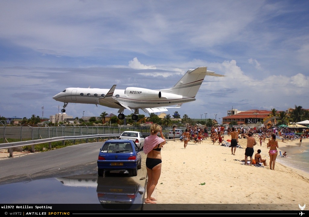 N251VP · Gulfstream GIV / G450, Privé, Sint Maarten – Princess Juliana