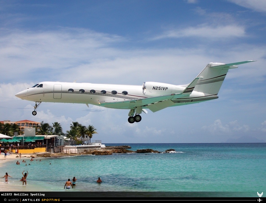N251VP · Gulfstream GIV / G450, Privé, Sint Maarten – Princess Juliana