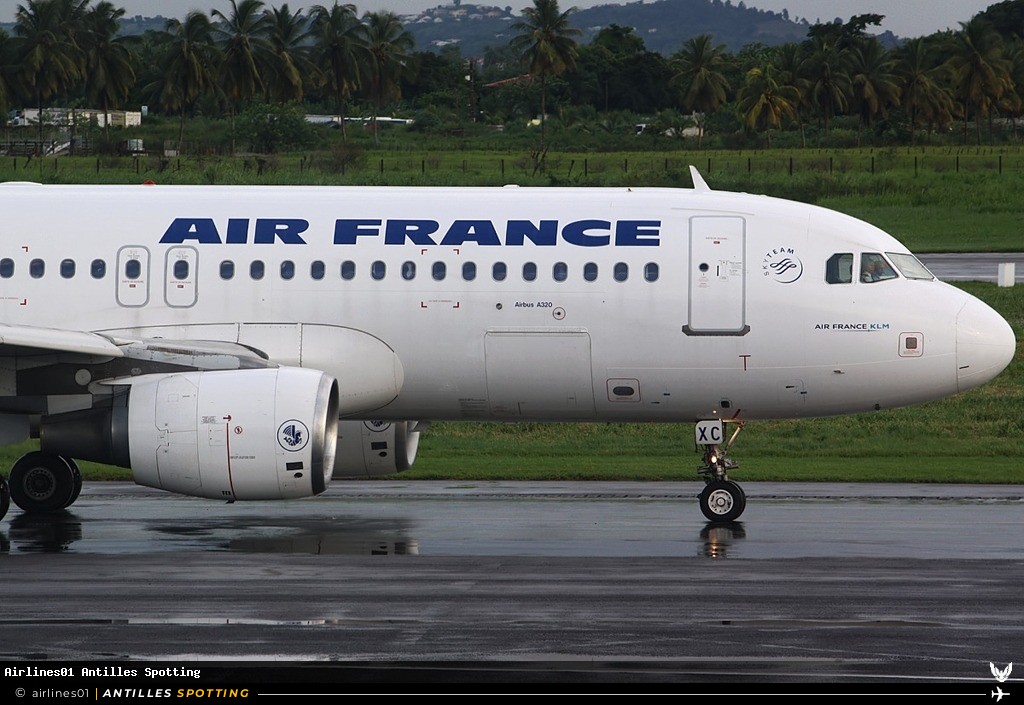 F-GKXC · Airbus A320, Air France, Martinique – Aimé Césaire