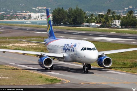 N534NK · Airbus A319, Sint Maarten – Princess Juliana