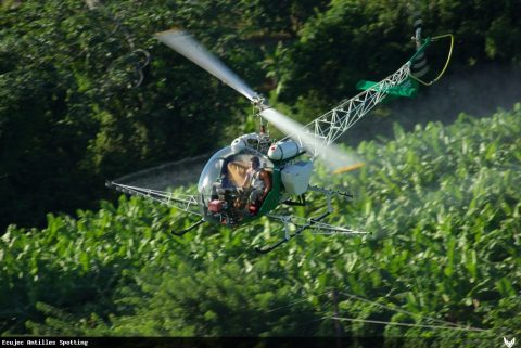 F-GHYS · Bell 47, Martinique – Aimé Césaire