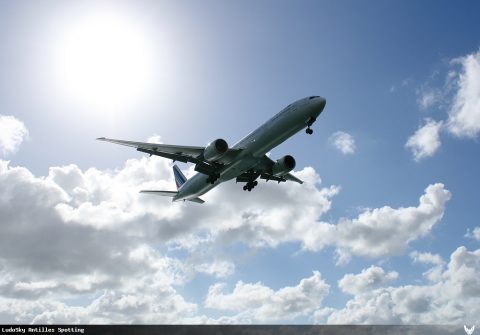 F-GSQS · Boeing 777-300ER, Martinique – Aimé Césaire