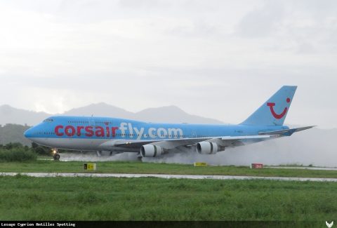 F-HKIS · Boeing 747-400, Martinique – Aimé Césaire