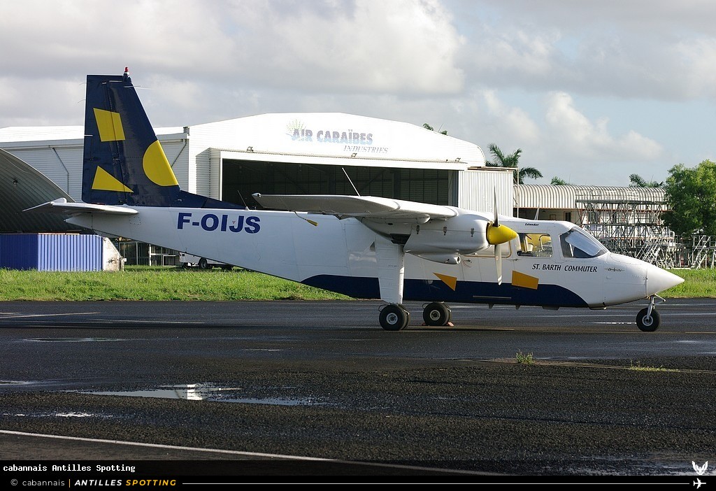 F-OIJS · Britten-Norman BN-2 Islander, St Barth Commuter, Martinique – Aimé Césaire