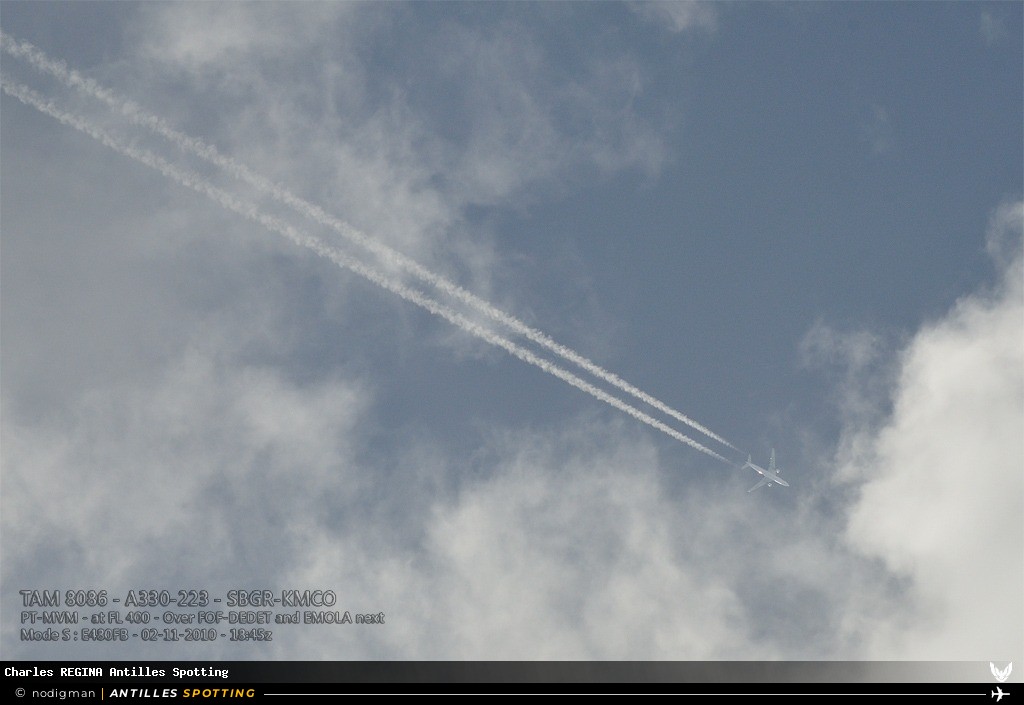PT-MVM · Airbus A330-200, TAM, Martinique – Aimé Césaire