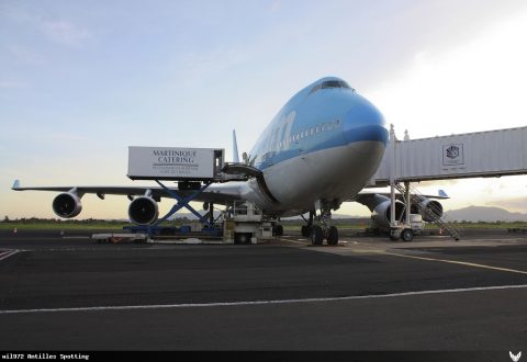F-HSEX · Boeing 747-400, Martinique – Aimé Césaire