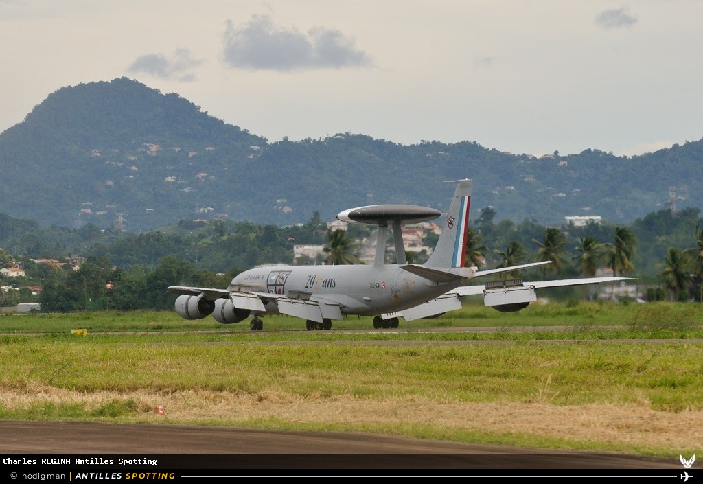 702-CB · Boeing E3F, Armée de l'Air, Martinique – Aimé Césaire