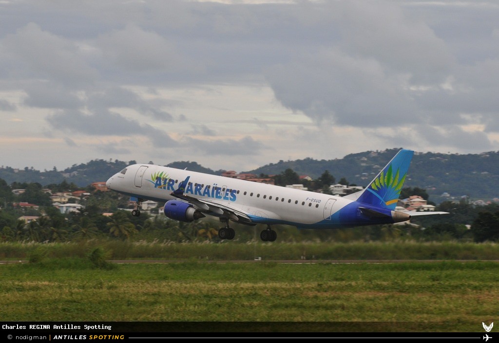 F-OSUD · Embraer E190, Air Caraïbes, Martinique – Aimé Césaire