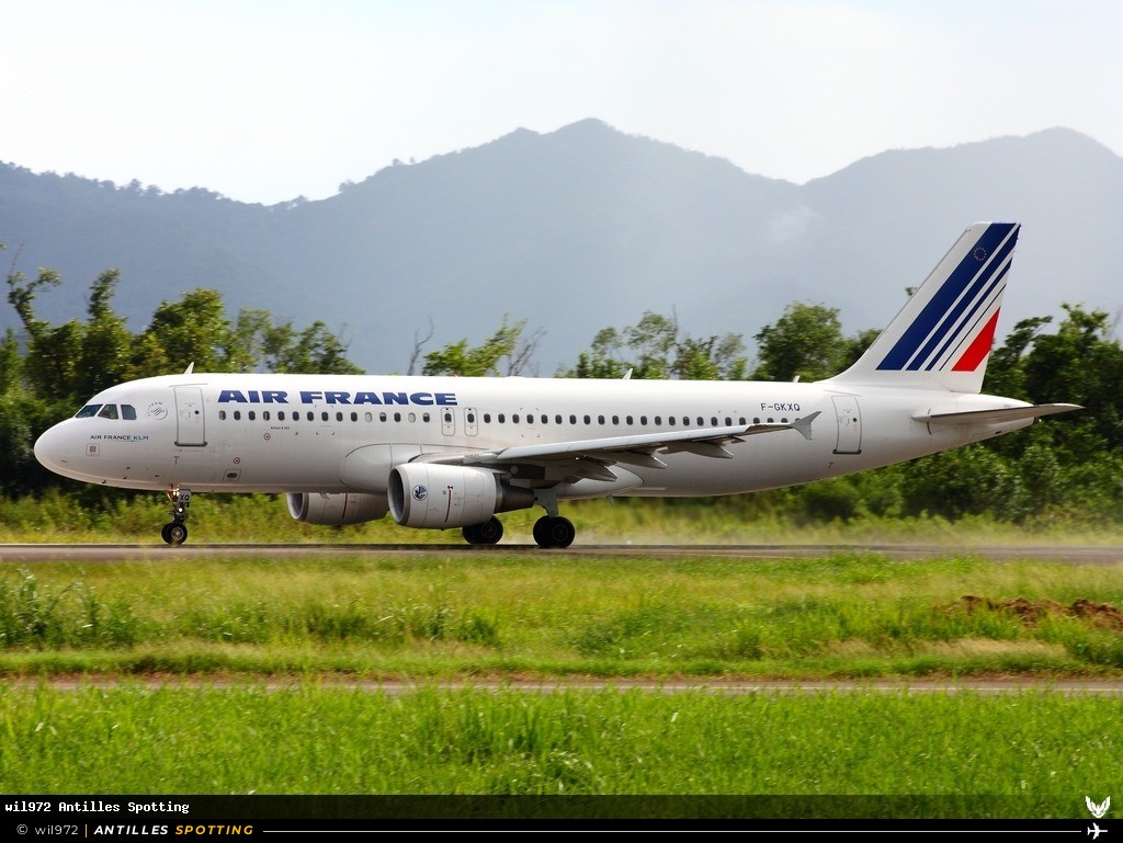 F-GKXQ · Airbus A320, Air France, Martinique – Aimé Césaire