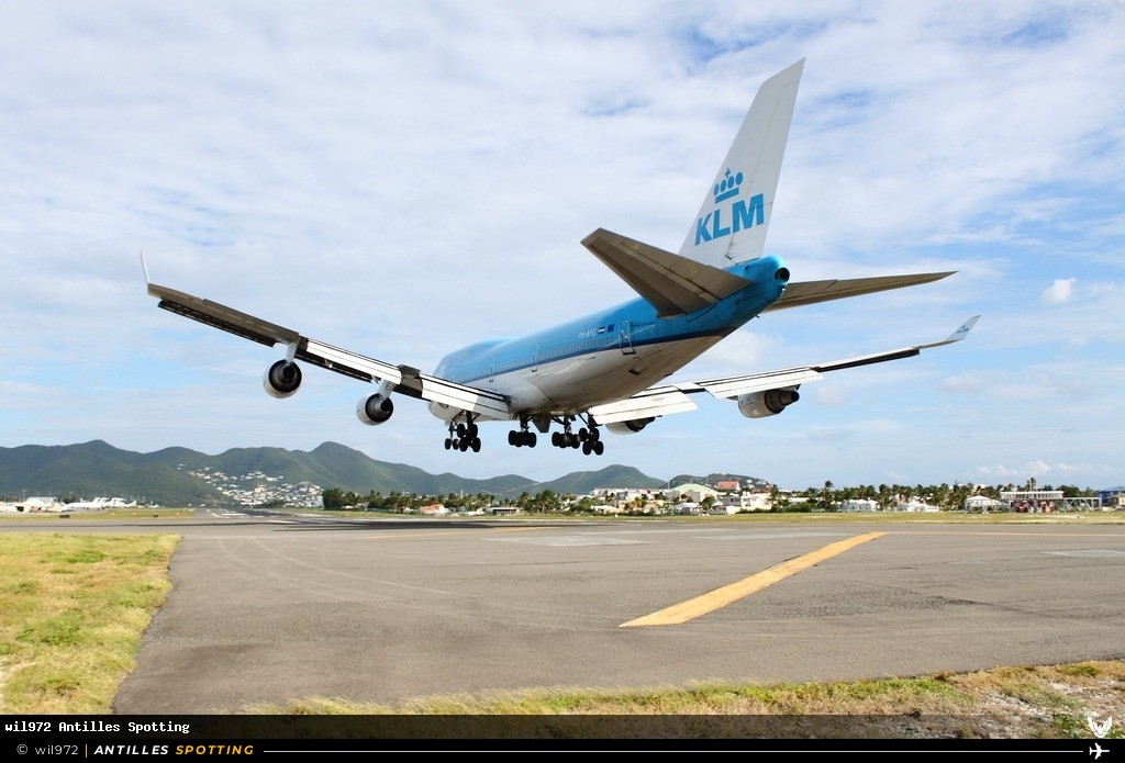 PH-BFG · Boeing 747-400, KLM, Sint Maarten – Princess Juliana