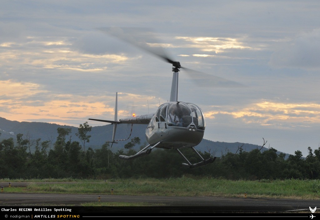 F-OKCL · Robinson R44, Héli Blue, Martinique – Aimé Césaire