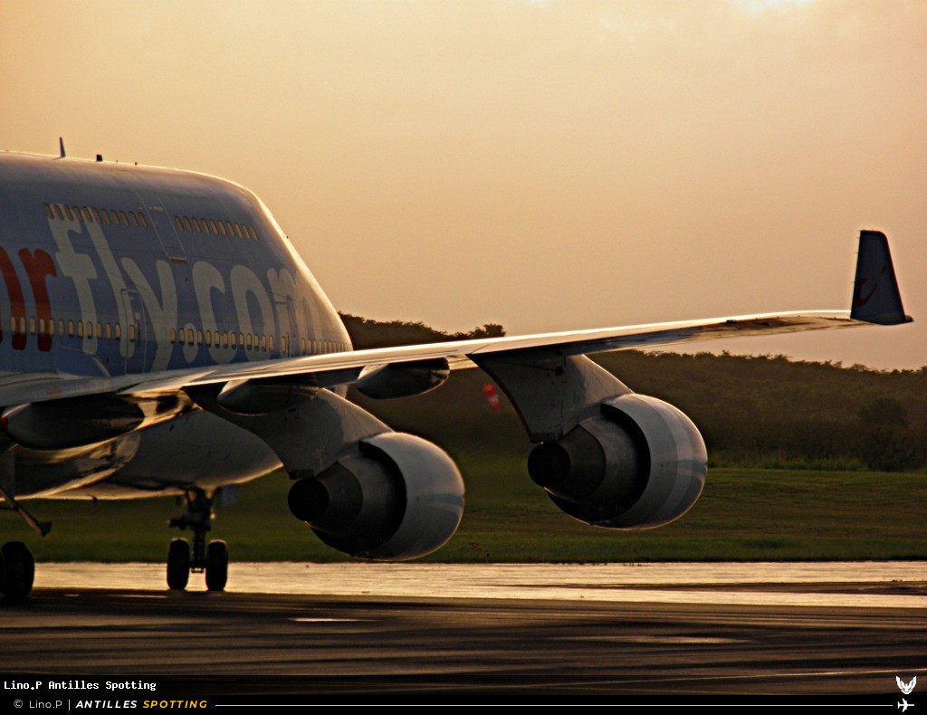 F-HLOV · Boeing 747-400, Corsairfly, Pointe-à-Pitre – Maryse Condé
