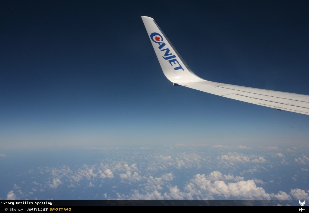C-FTCX · Boeing 737-800, CanJet, Pointe-à-Pitre – Maryse Condé