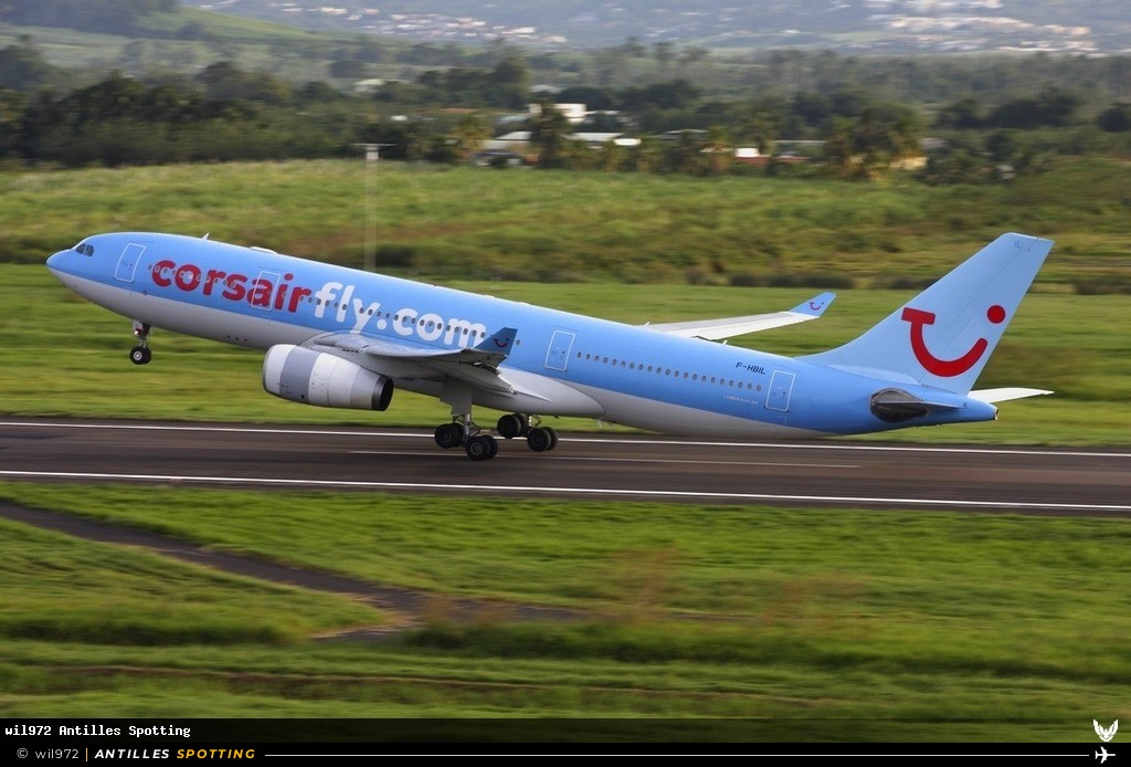 F-HBIL · Airbus A330-200, Corsairfly, Martinique – Aimé Césaire