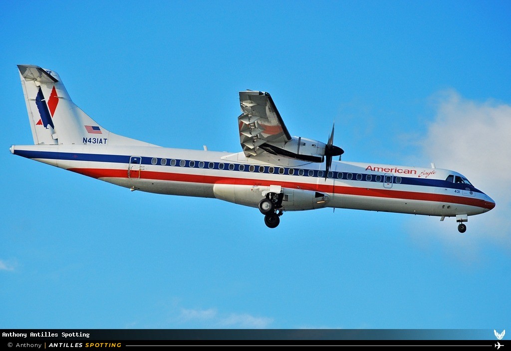 N431AT · ATR 72-200, American Eagle, Martinique – Aimé Césaire