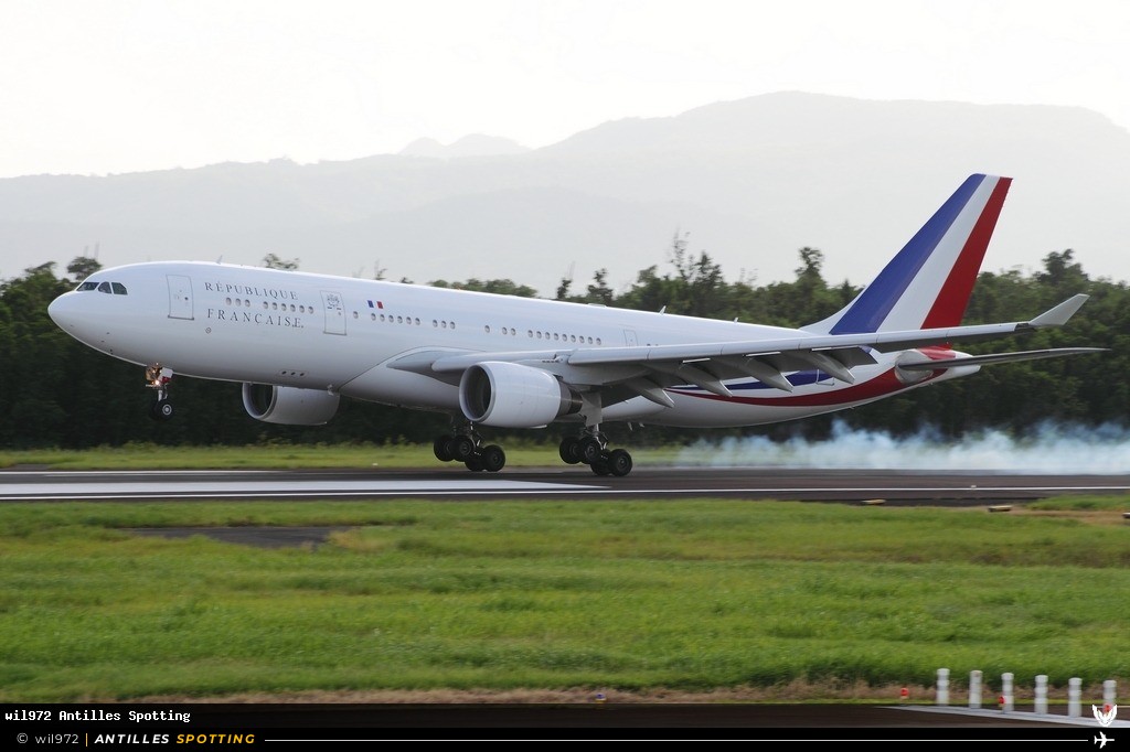 F-RARF · Airbus A330-200, République Française - COTAM, Martinique – Aimé Césaire