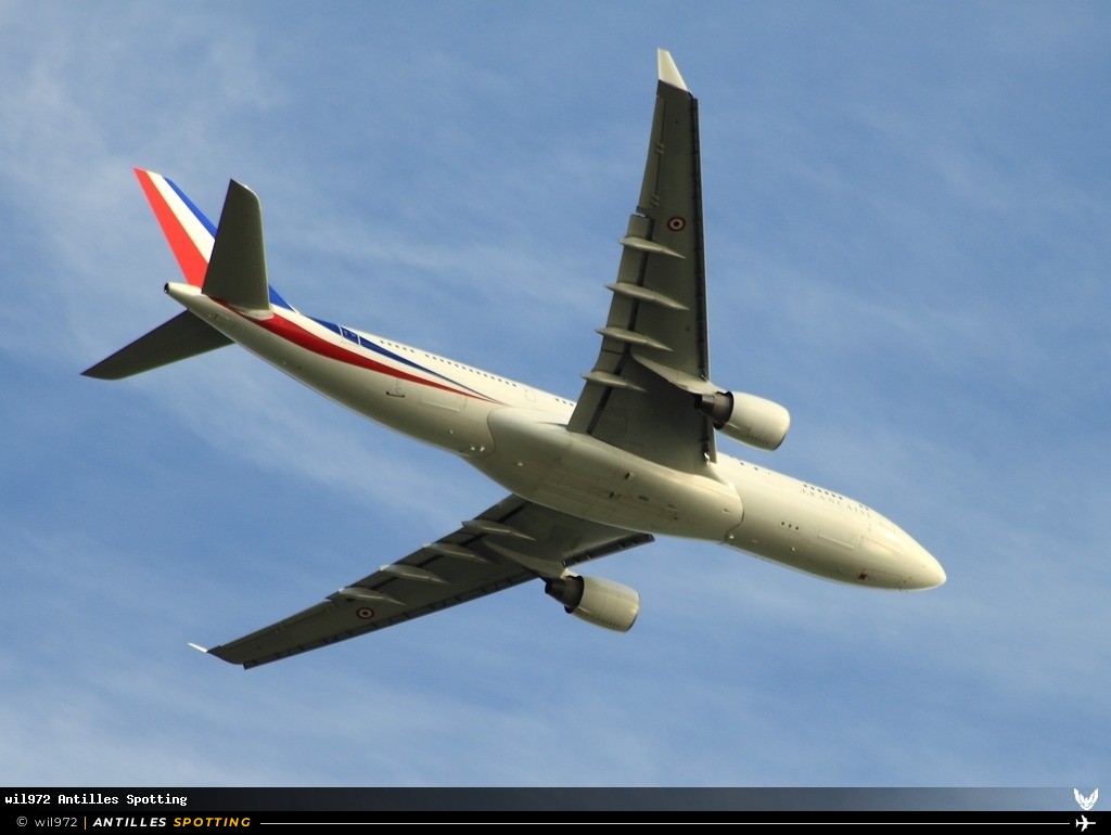 F-RARF · Airbus A330-200, République Française, Martinique – Aimé Césaire