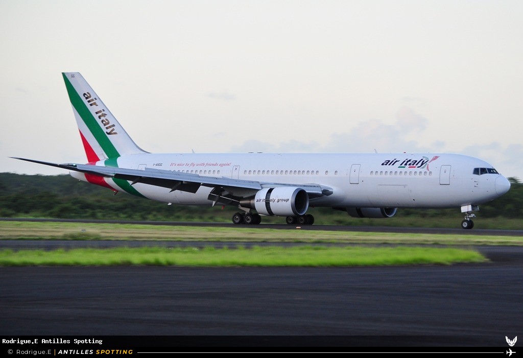 I-AIGG · Boeing 767-300, Air Italy, Pointe-à-Pitre – Maryse Condé