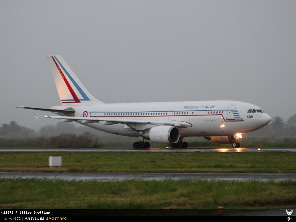 F-RADA · Airbus A310, République Française, Martinique – Aimé Césaire
