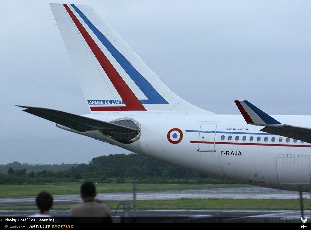 F-RAJA · Airbus A340-200, Armée de l'Air Française - Cotam, Pointe-à-Pitre – Maryse Condé