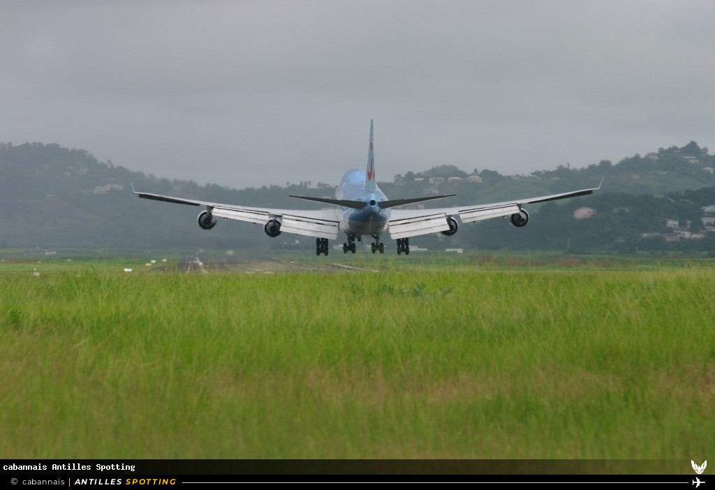 F-HLOV · Boeing 747-400, Corsairfly, Martinique – Aimé Césaire