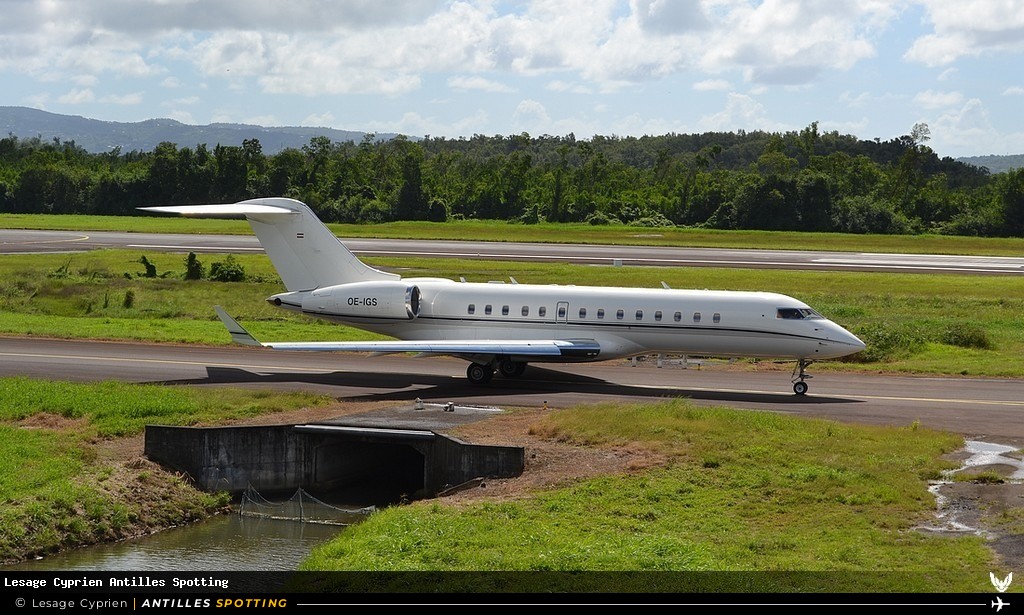 OE-IGS · Bombardier Global 6000, Privé, Martinique – Aimé Césaire