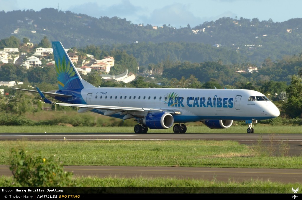 F-OSUD · Embraer E190, Air Caraïbes, Martinique – Aimé Césaire