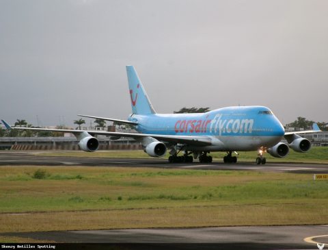 F-HSEA · Boeing 747-400, Pointe-à-Pitre – Maryse Condé