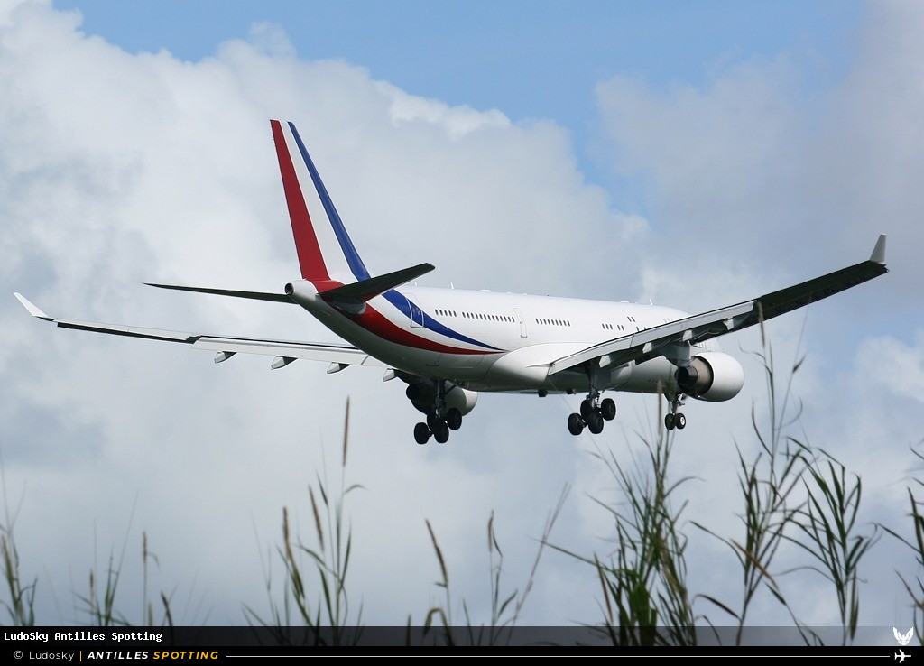 F-RARF · Airbus A330-200, République Française - COTAM, Pointe-à-Pitre – Maryse Condé