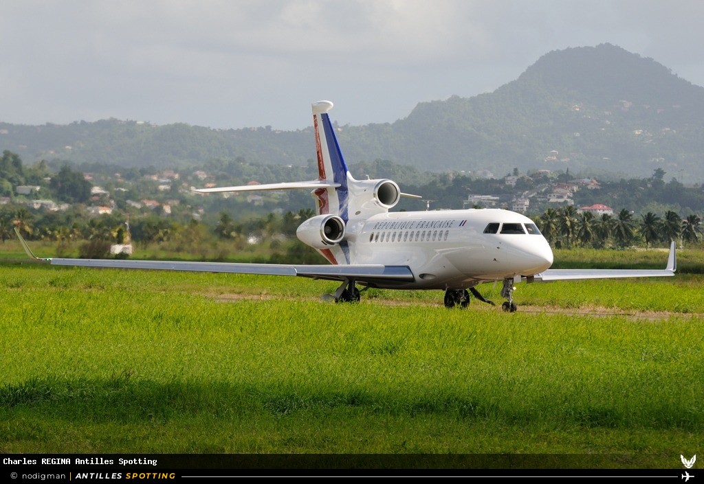F-RAFB · Dassault Falcon 7X, Armée de l'Air, Martinique – Aimé Césaire