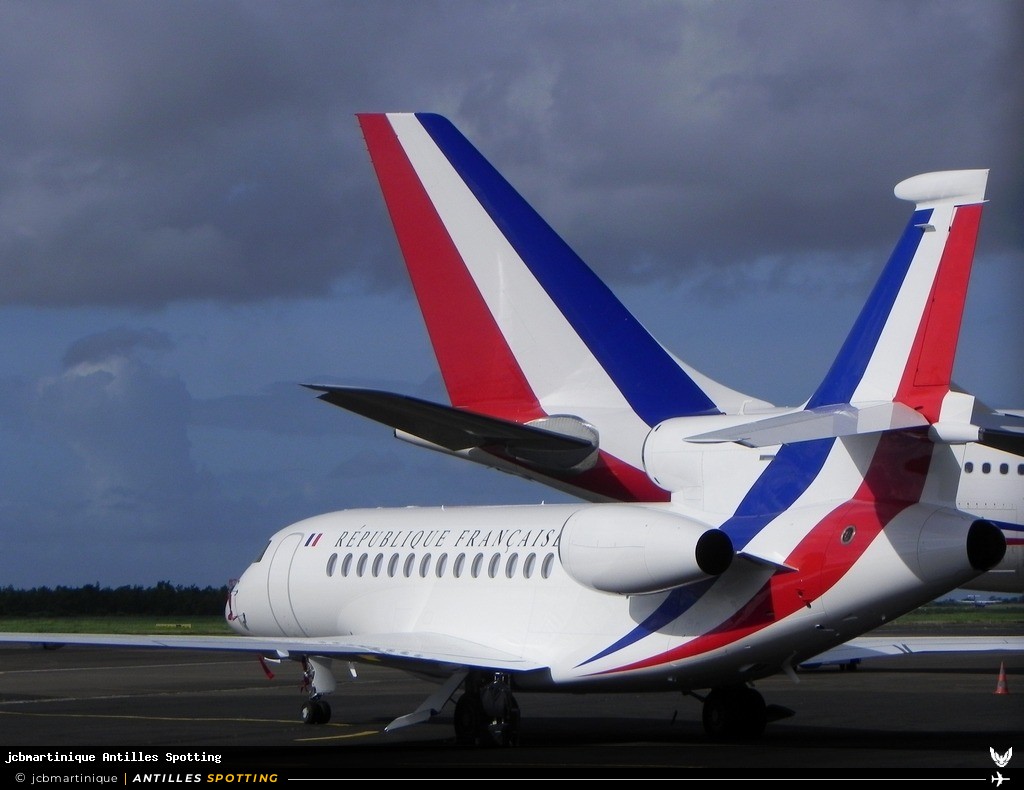 F-RAFB · Dassault Falcon 7X, République Française - COTAM, Martinique – Aimé Césaire