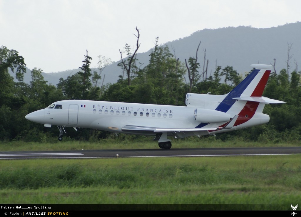 F-RAFB · Dassault Falcon 7X, République Française - COTAM, Martinique – Aimé Césaire