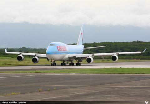 F-GTUI · Boeing 747-400, Pointe-à-Pitre – Maryse Condé