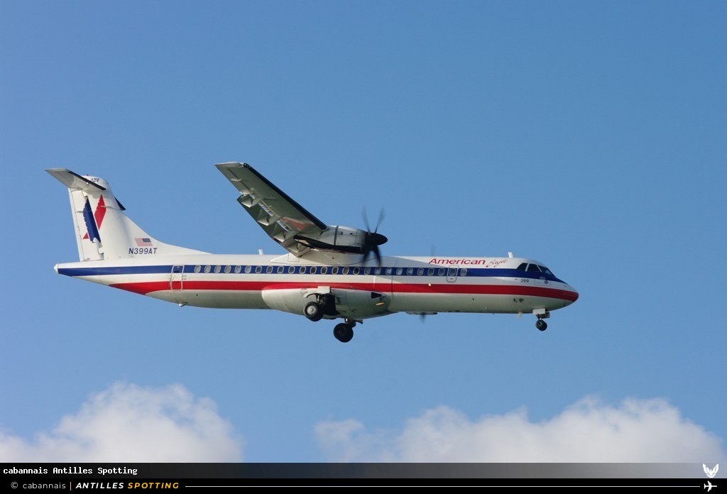 N399AT · ATR 72-200, American Eagle, Martinique – Aimé Césaire