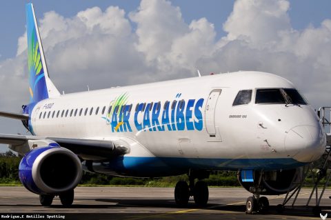 F-OSUD · Embraer E190, Pointe-à-Pitre – Maryse Condé