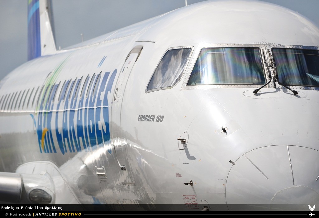 F-OSUD · Embraer E190, Air Caraïbes, Pointe-à-Pitre – Maryse Condé