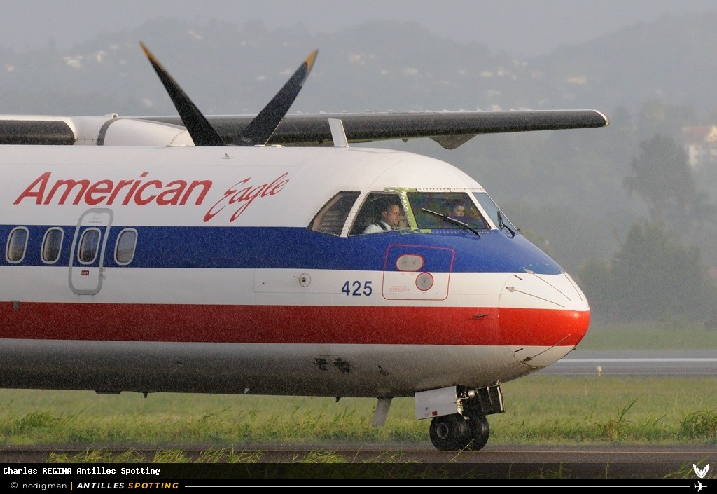 N425A · ATR 72-200, American Eagle, Martinique – Aimé Césaire