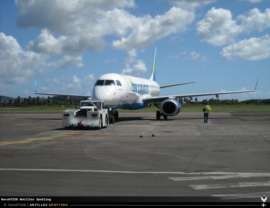F-OSUD · Embraer E190, Air Caraïbes, Martinique – Aimé Césaire