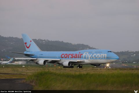 F-HSEA · Boeing 747-400, Martinique – Aimé Césaire