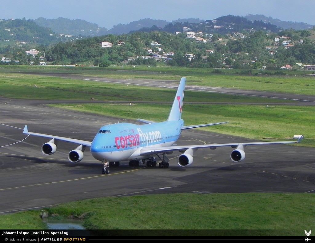 F-HKIS · Boeing 747-400, Corsairfly, Martinique – Aimé Césaire